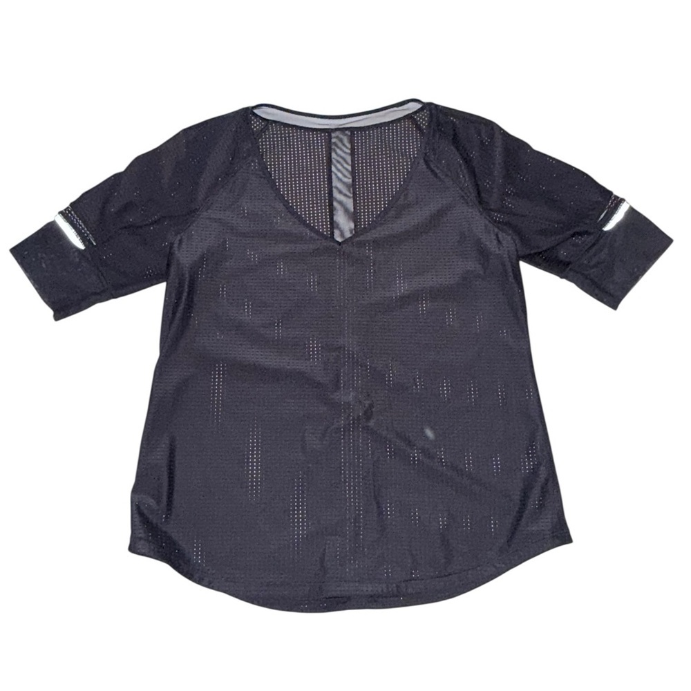 Lululemon Var-City 1/2 Sleeve Black Like New Fits like 8 Med sprig $68 - Picture 5 of 9